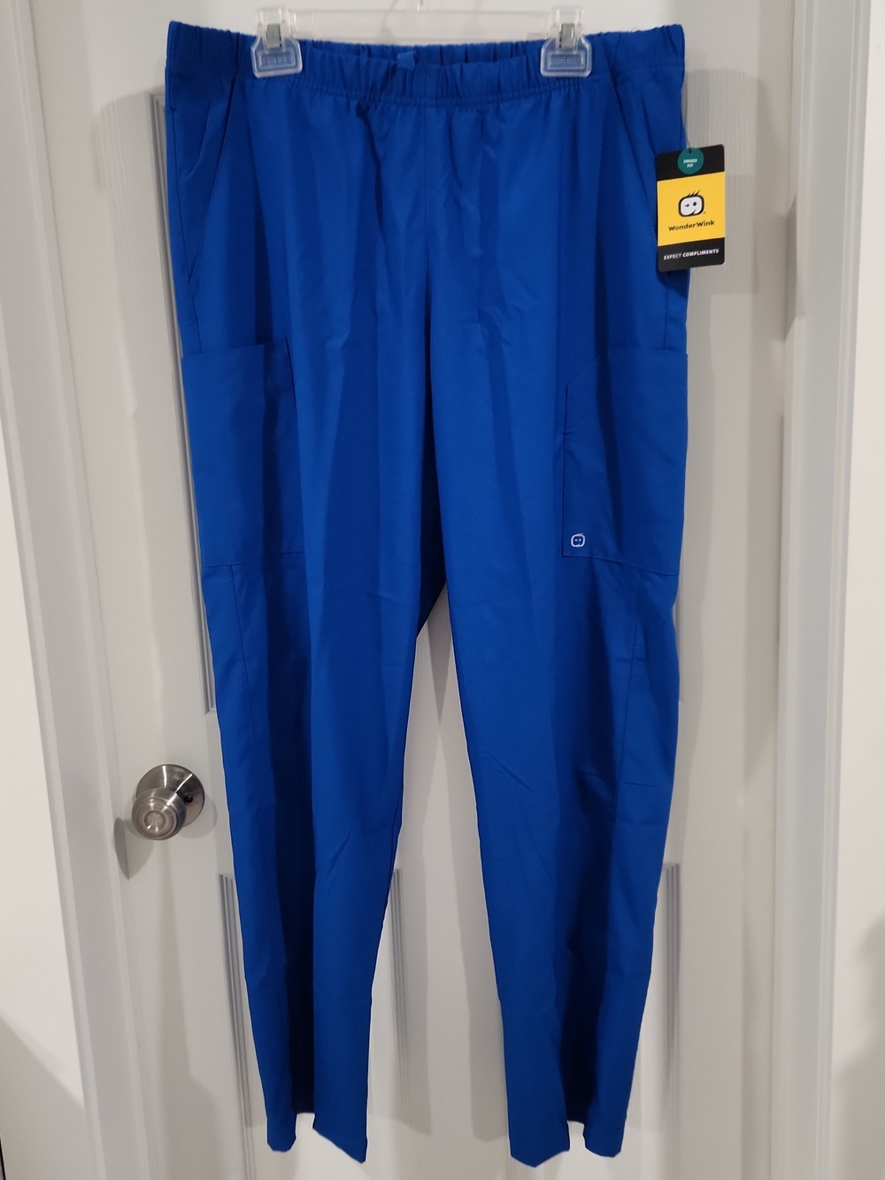 WonderWink Straight Leg Scrub Pants in Royal Blue